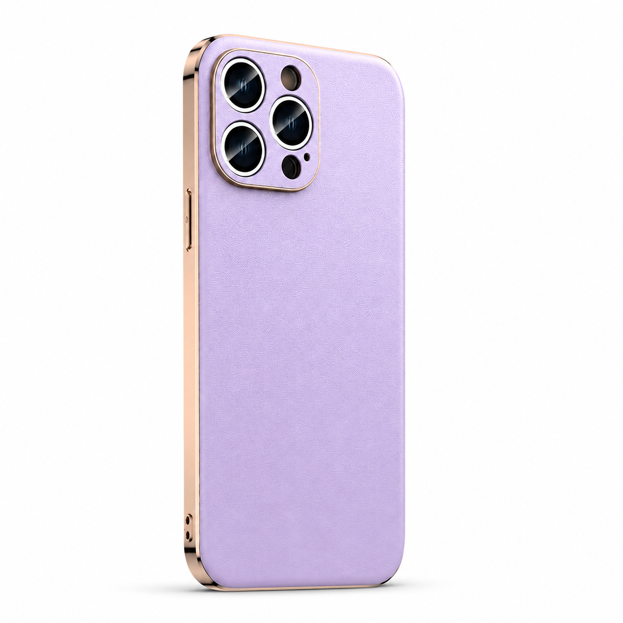 Premium iPhone Case Genuine Cowhide Leather Protective Cover Plated Metal Frame Full Camera Lens Protection Shockproof Slim Durable Wireless Charging Design