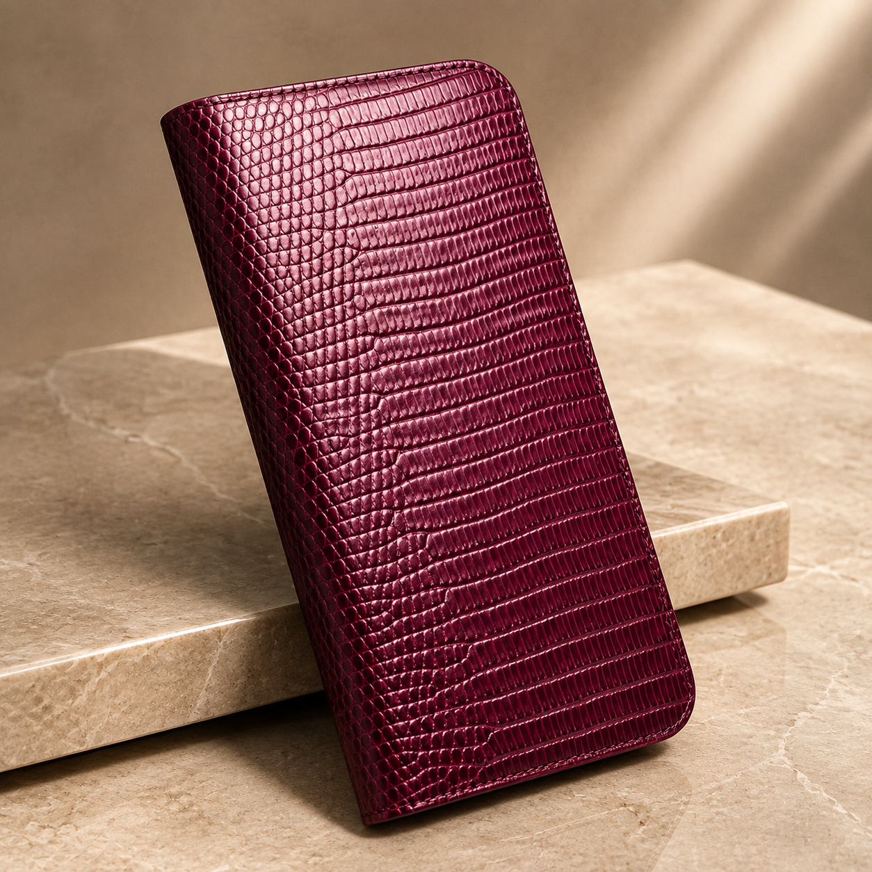 Premium iPhone Case Genuine Leather Flip Wallet Cover Cowhide Crocodile Grain Card Holder Stand Shockproof Protective Case Magnetic Closure Full Coverage