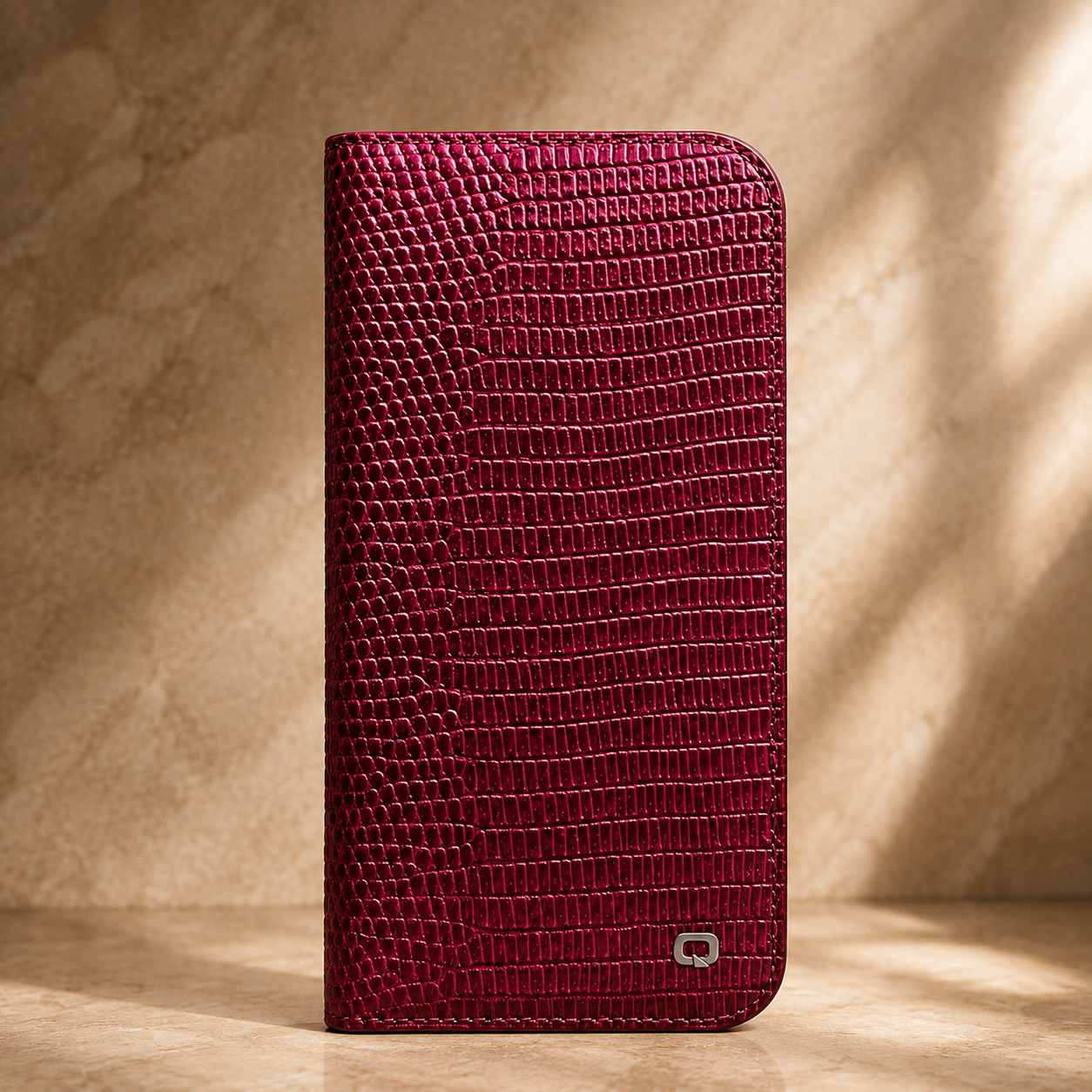 Premium iPhone Case Genuine Leather Flip Wallet Cover Cowhide Crocodile Grain Card Holder Stand Shockproof Protective Case Magnetic Closure Full Coverage