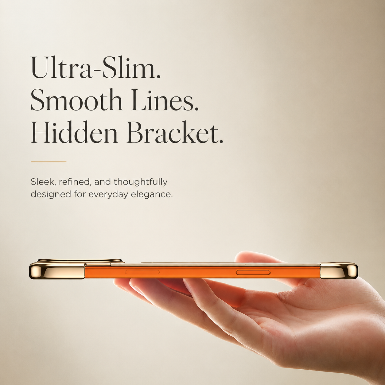 Premium iPhone Case Genuine Leather Magnetic Protective Cover Ultra Thin Frameless Metal Stand Shockproof Camera Lens Guard