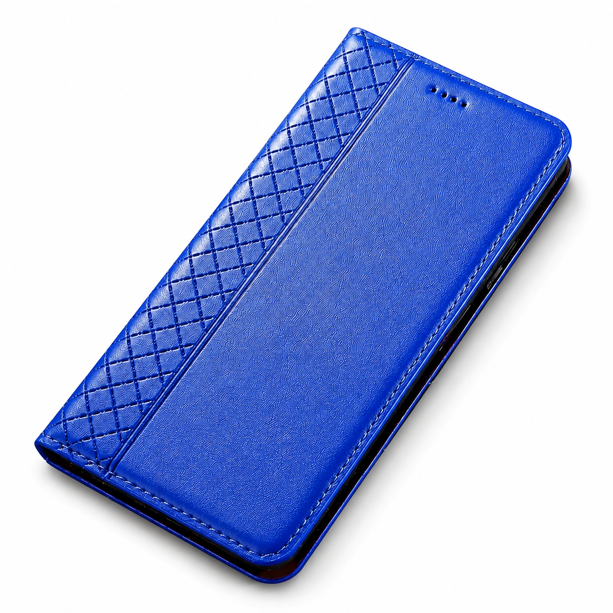 Premium iPhone Case Genuine Nappa Leather Wallet Flip Protective Cover Card Holder Magnetic Closure Kickstand Shockproof Full Body Business Design