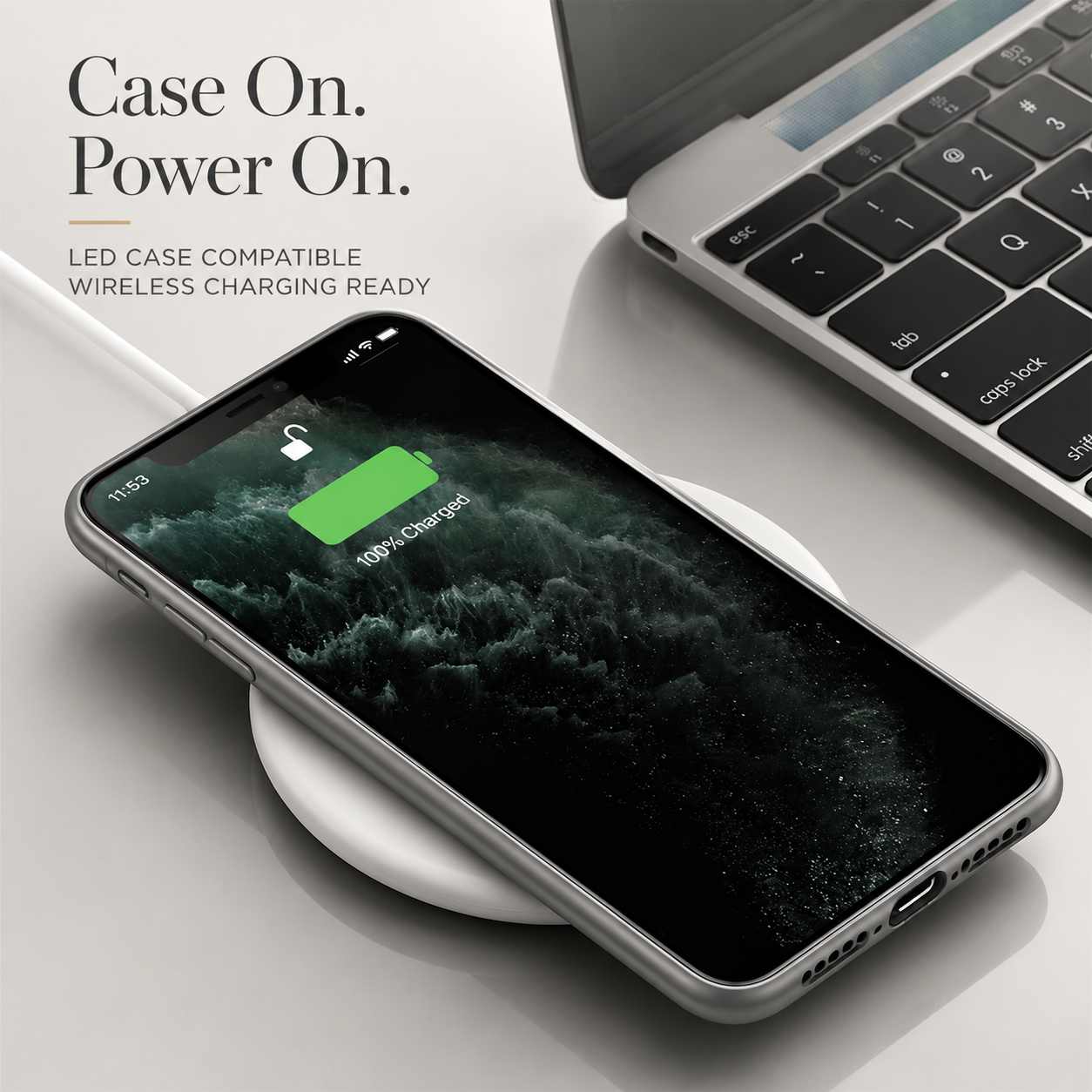 Premium iPhone Case LED Flash Sound Reactive Golden Dragon Luminous Glass Cover Shockproof Ultra Thin Full Body Protection Design