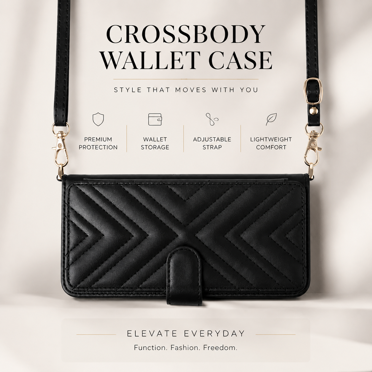 Premium iPhone Case Leather Flip Wallet Cover Card Holder Shockproof Protective Cover Magnetic Closure Kickstand Full Body Protection Design