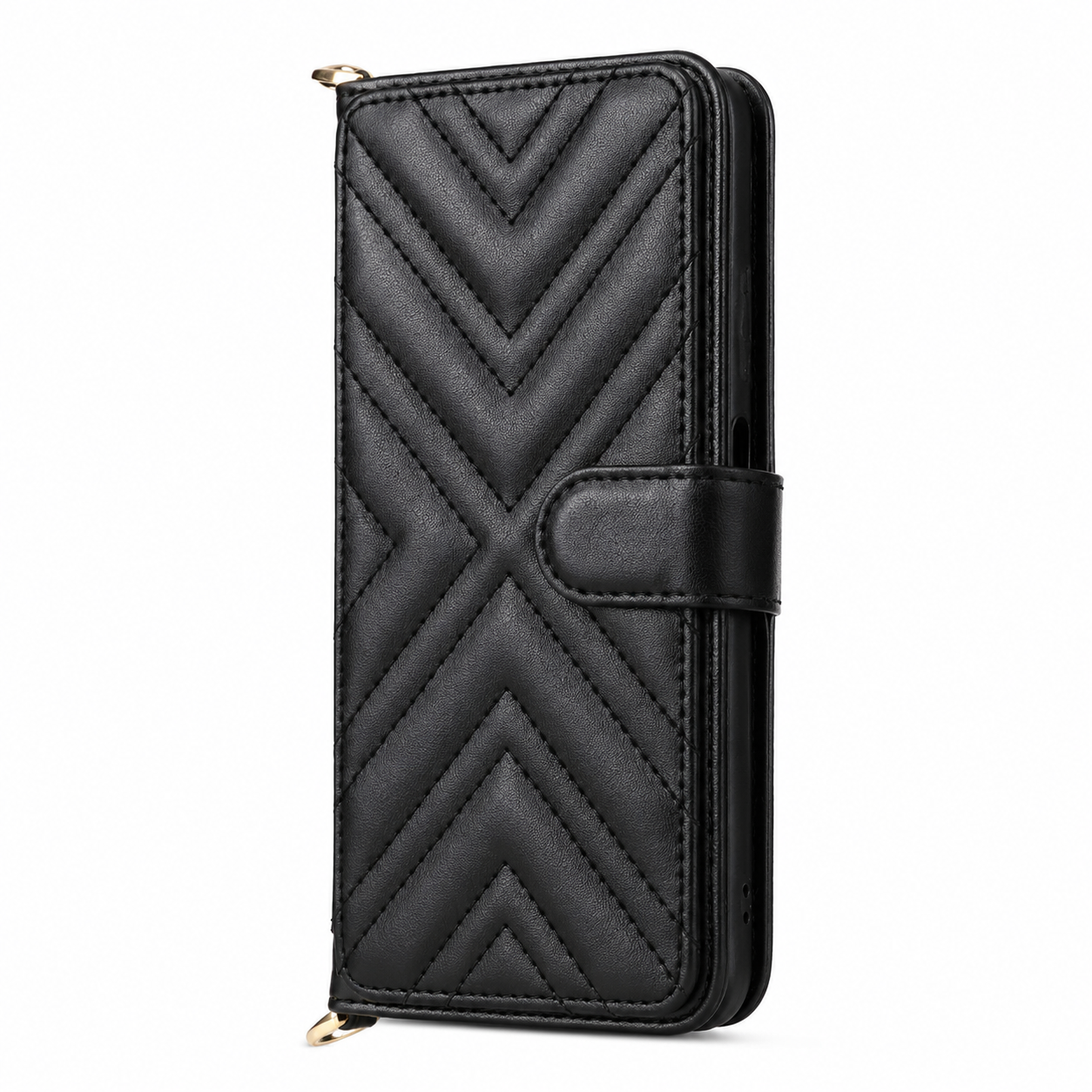 Premium iPhone Case Leather Flip Wallet Cover Card Holder Shockproof Protective Cover Magnetic Closure Kickstand Full Body Protection Design
