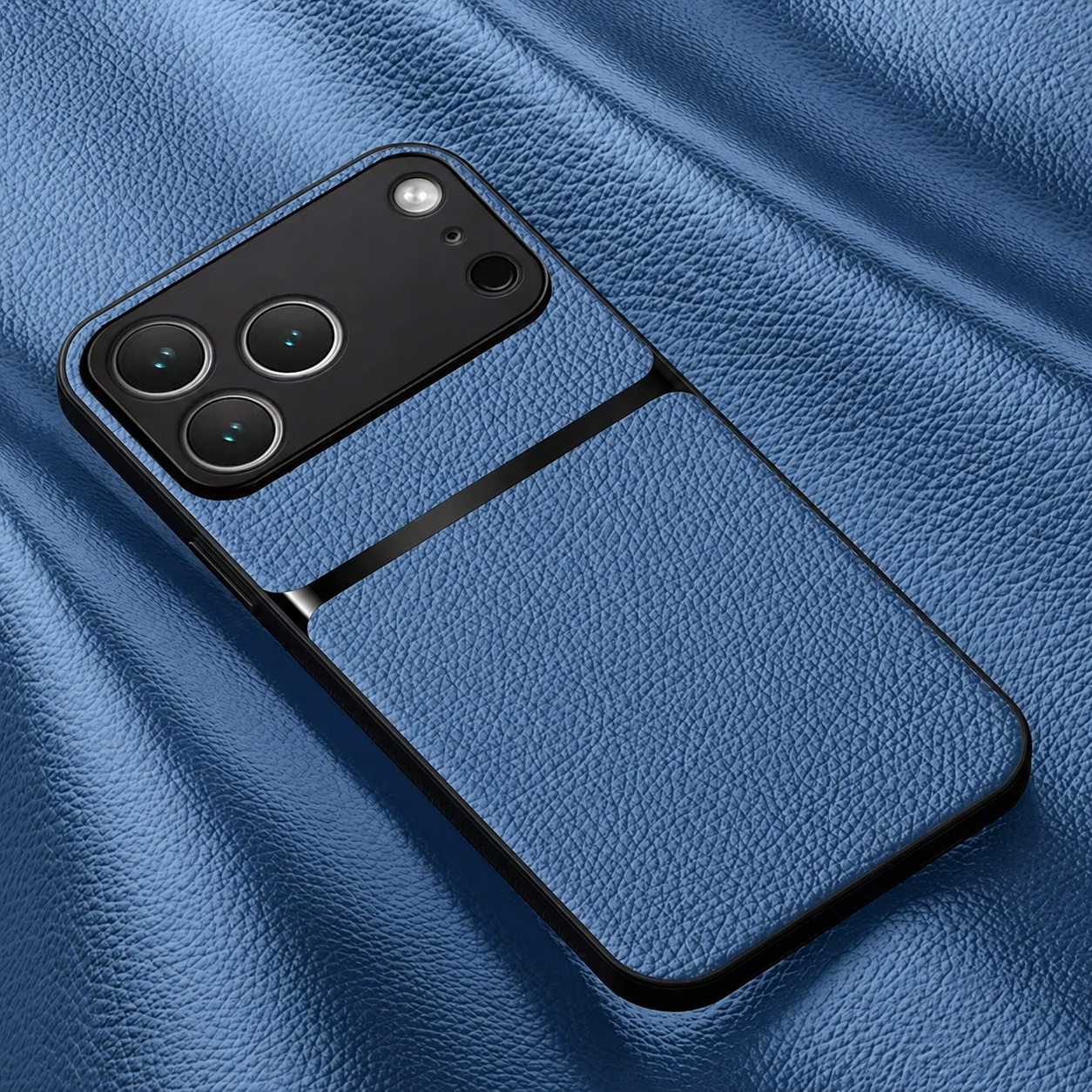 Premium iPhone Case Leather Pattern Protective Cover Shockproof Camera Lens Protection Silicone Anti Scratch Slim Non Slip Full Coverage
