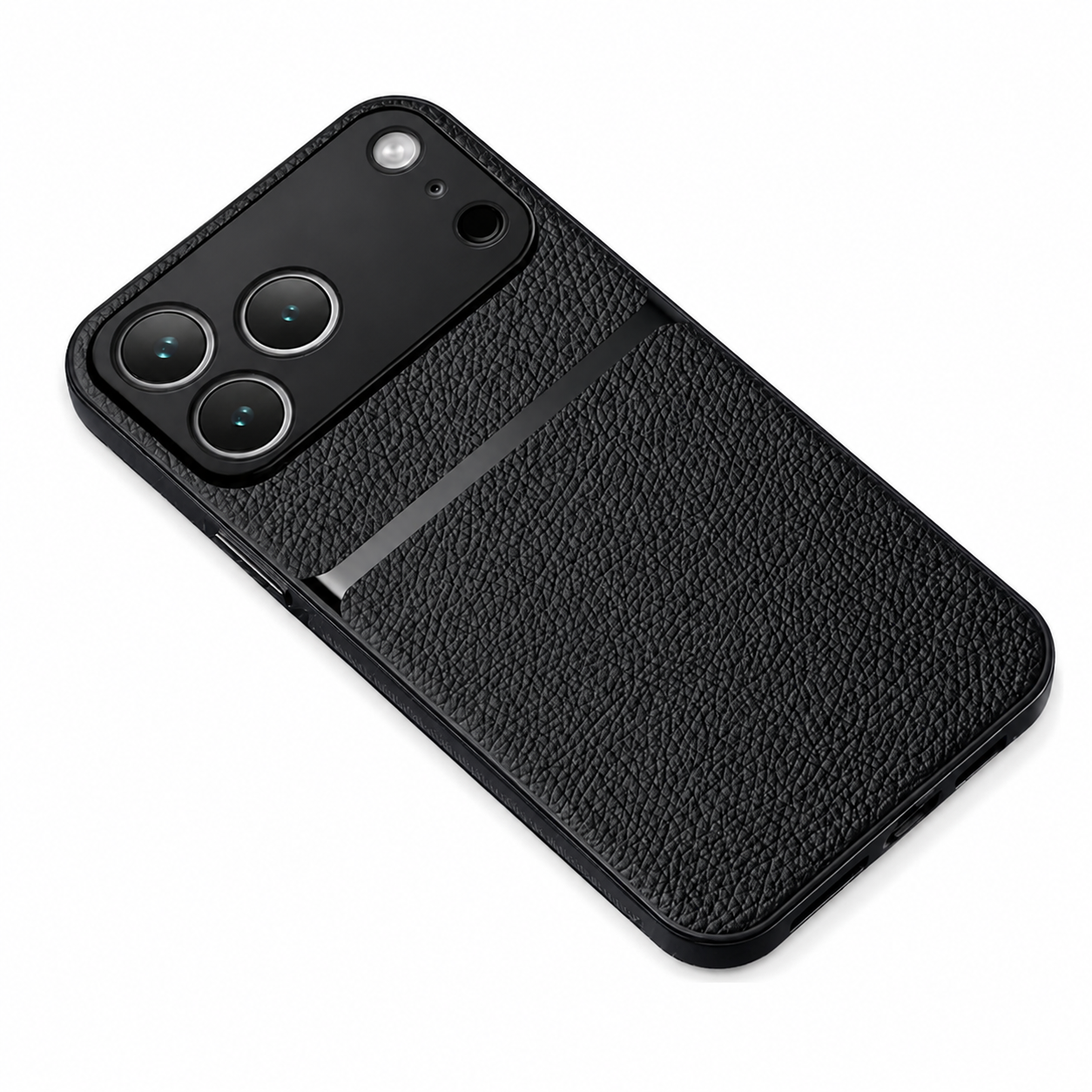 Premium iPhone Case Leather Pattern Protective Cover Shockproof Camera Lens Protection Silicone Anti Scratch Slim Non Slip Full Coverage
