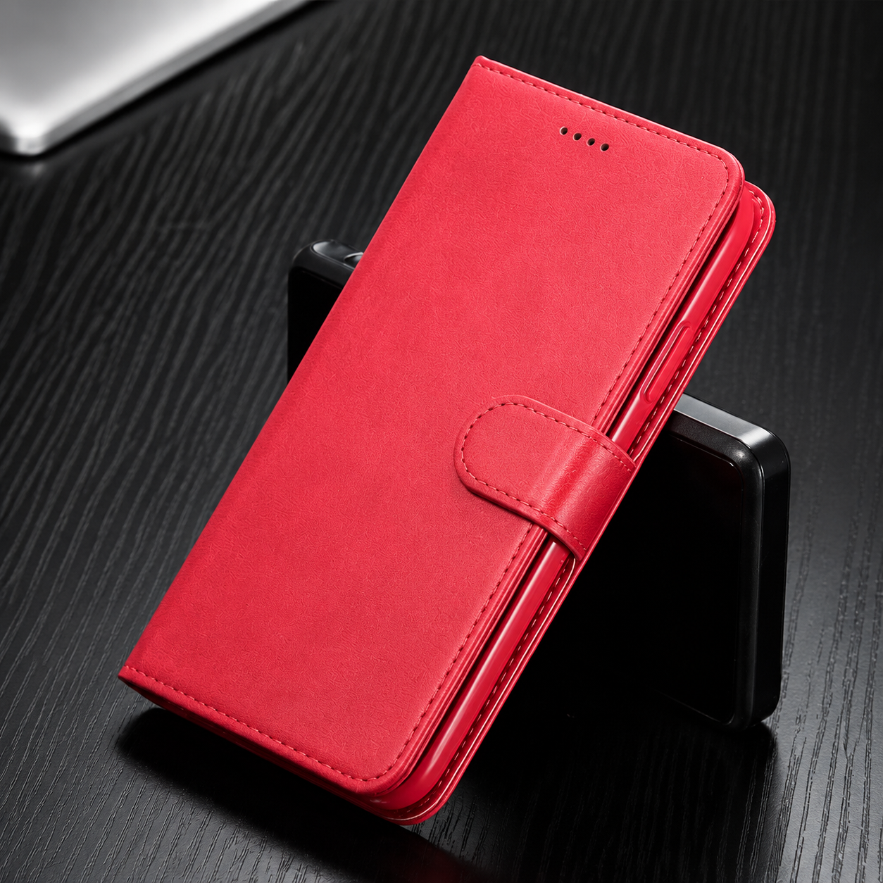 Premium iPhone Case Leather Wallet Cover Flip Card Holder Magnetic Closure Shockproof Protective Case Slim Full Coverage Screen Camera Protection Design