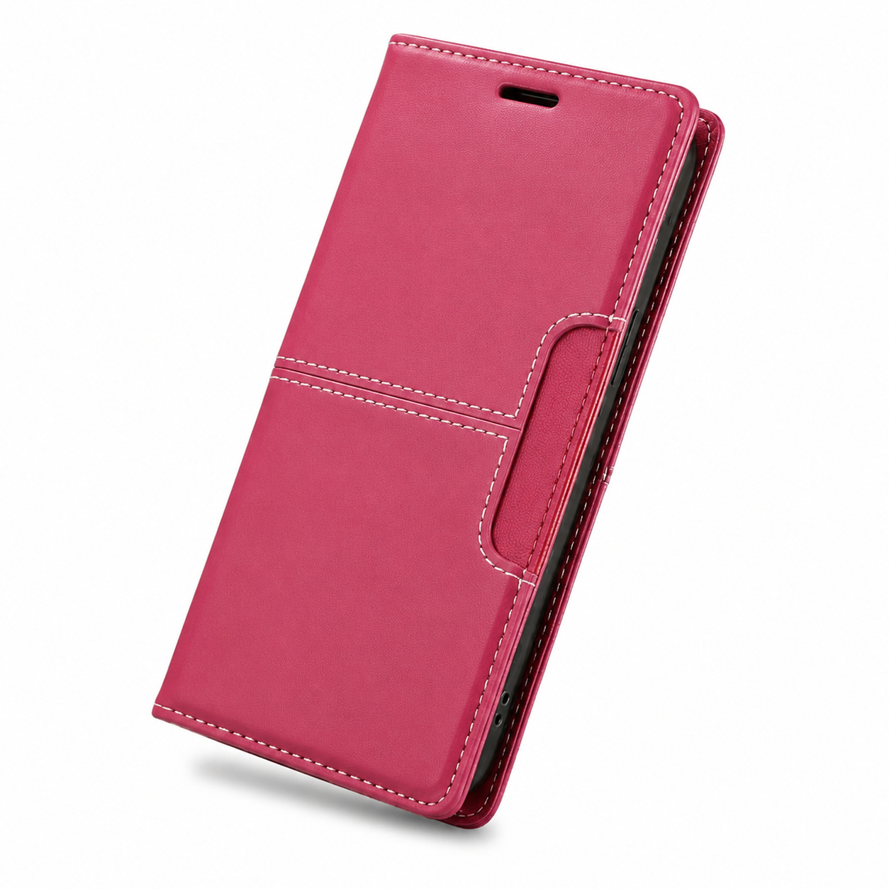 Premium iPhone Case Leather Wallet Flip Cover RFID Card Holder Magnetic Protective Case Shockproof Kickstand Anti Fingerprint Full Coverage