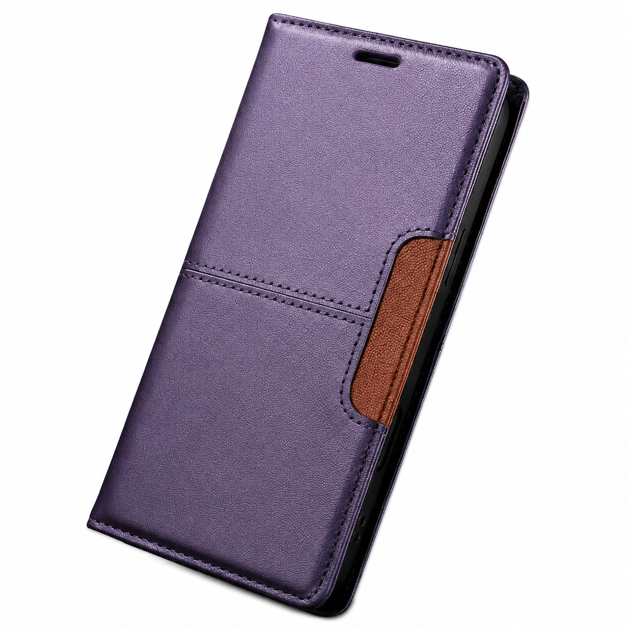 Premium iPhone Case Leather Wallet Flip Cover RFID Card Holder Magnetic Protective Case Shockproof Kickstand Anti Fingerprint Full Coverage
