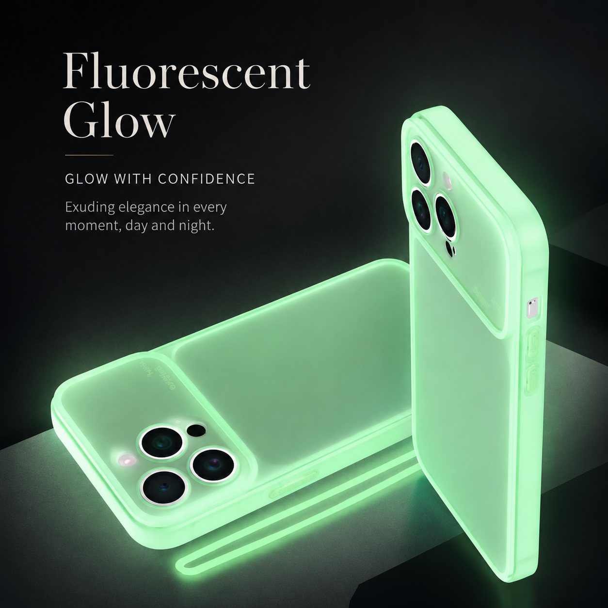 Premium iPhone Case Luminous Clear Silicone Cover MagSafe Compatible Glow In The Dark Shockproof Camera Lens Protection Ultra Thin Design