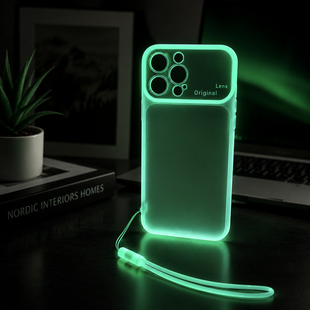 Premium iPhone Case Luminous Clear Silicone Cover MagSafe Compatible Glow In The Dark Shockproof Camera Lens Protection Ultra Thin Design