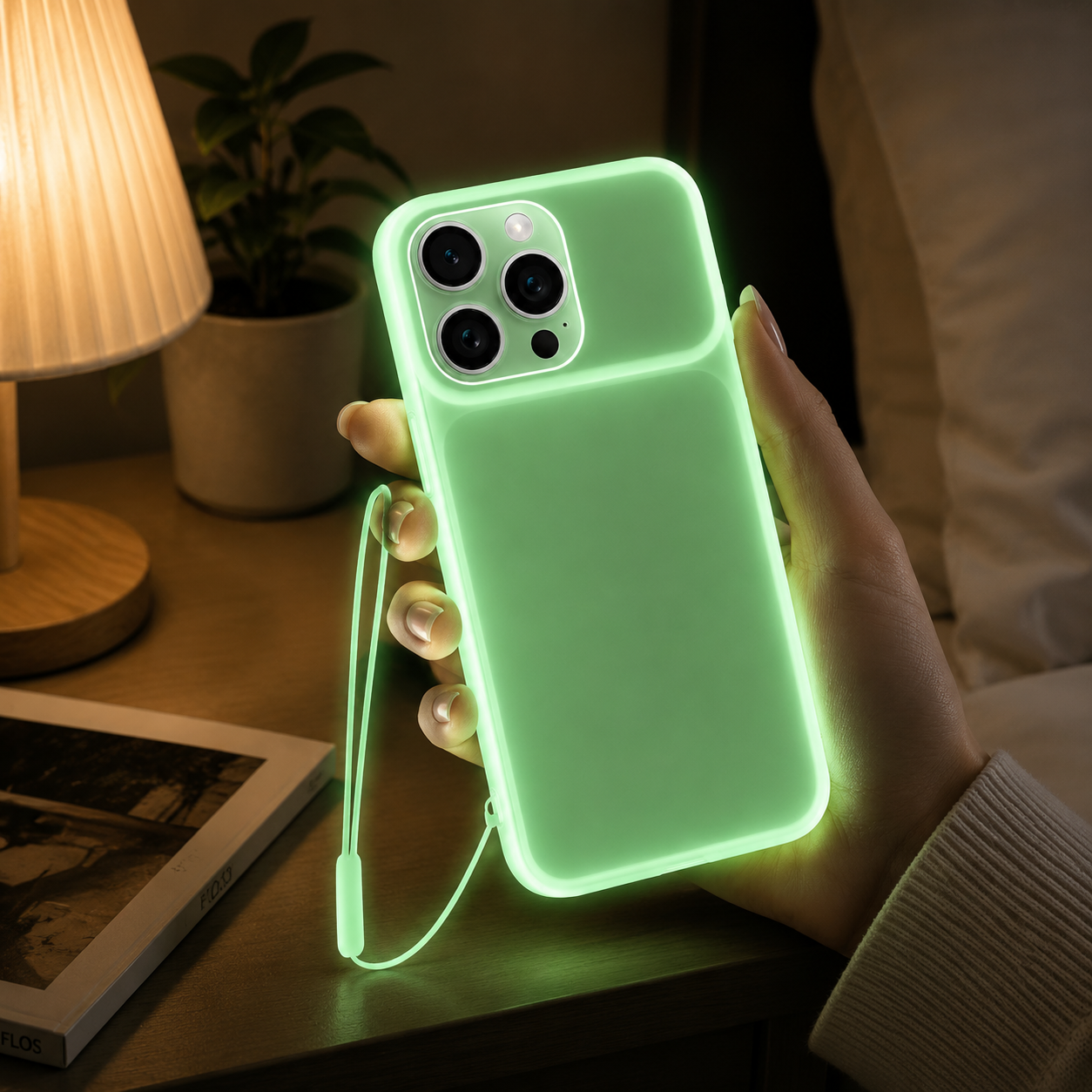 Premium iPhone Case Luminous Clear Silicone Cover MagSafe Compatible Glow In The Dark Shockproof Camera Lens Protection Ultra Thin Design