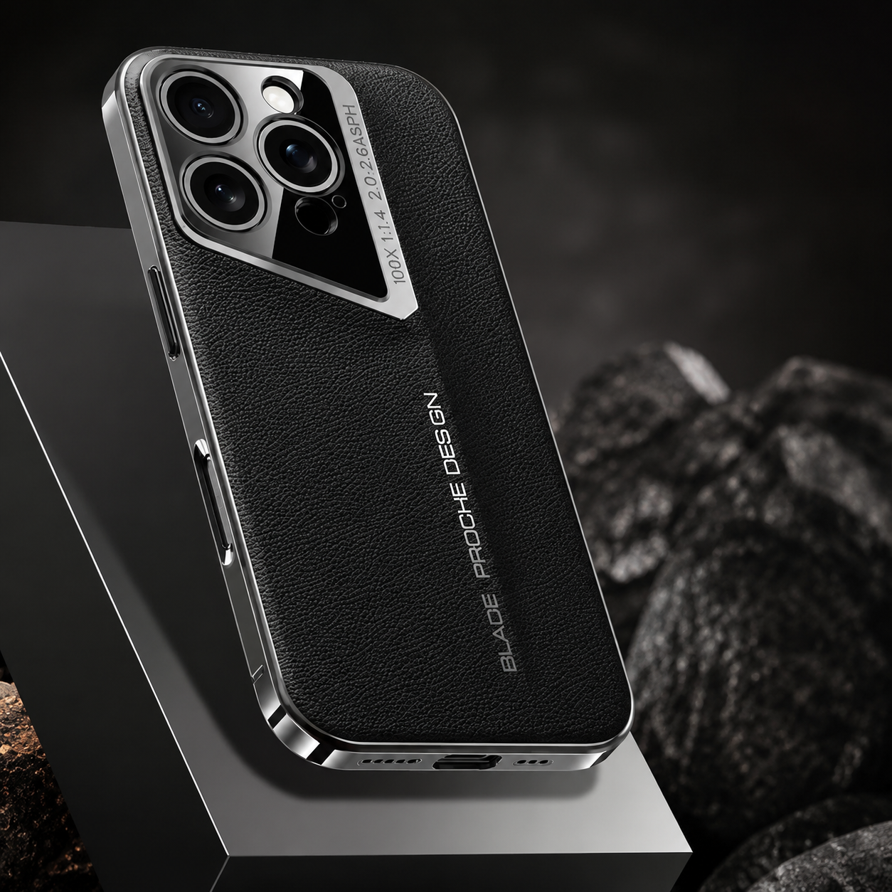 Premium iPhone Case Luxury PU Leather Electroplated Finish Ultra Thin Shockproof Protective Cover Camera Lens Protection Slim Hard Back Full Coverage