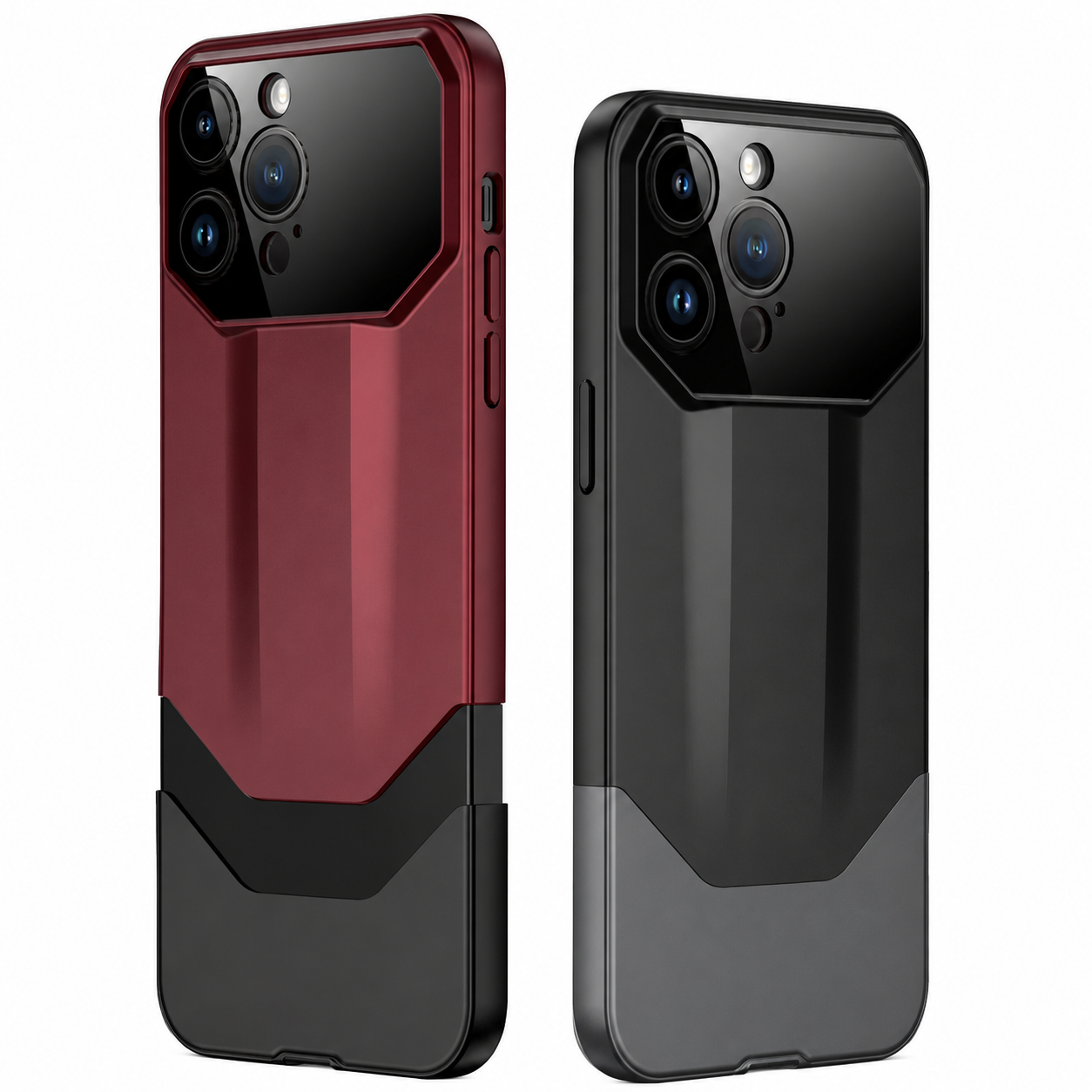 Premium iPhone Case Luxury Supercar Design Hard PC Shockproof Protective Cover Camera Lens Protection Anti Scratch Dustproof Slim Full Coverage