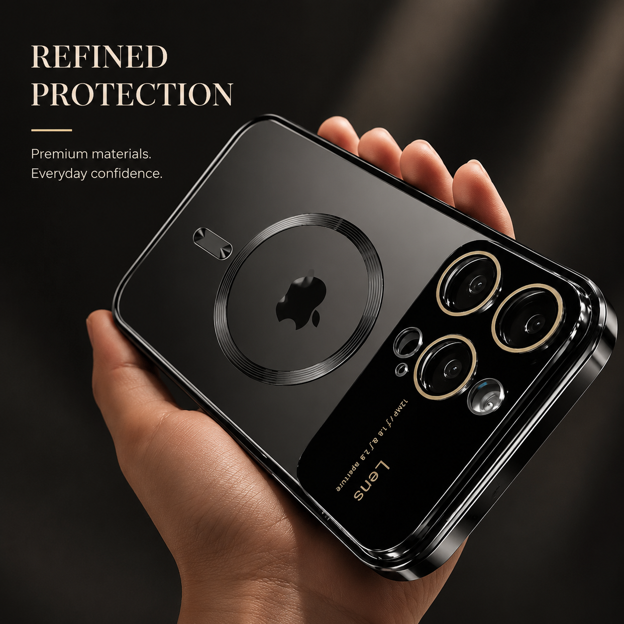 Premium iPhone Case MagSafe Clear Ultra Thin Shockproof Protective Cover Scratch Resistant Hard PC Silicone Bumper Wireless Charging Slim Design