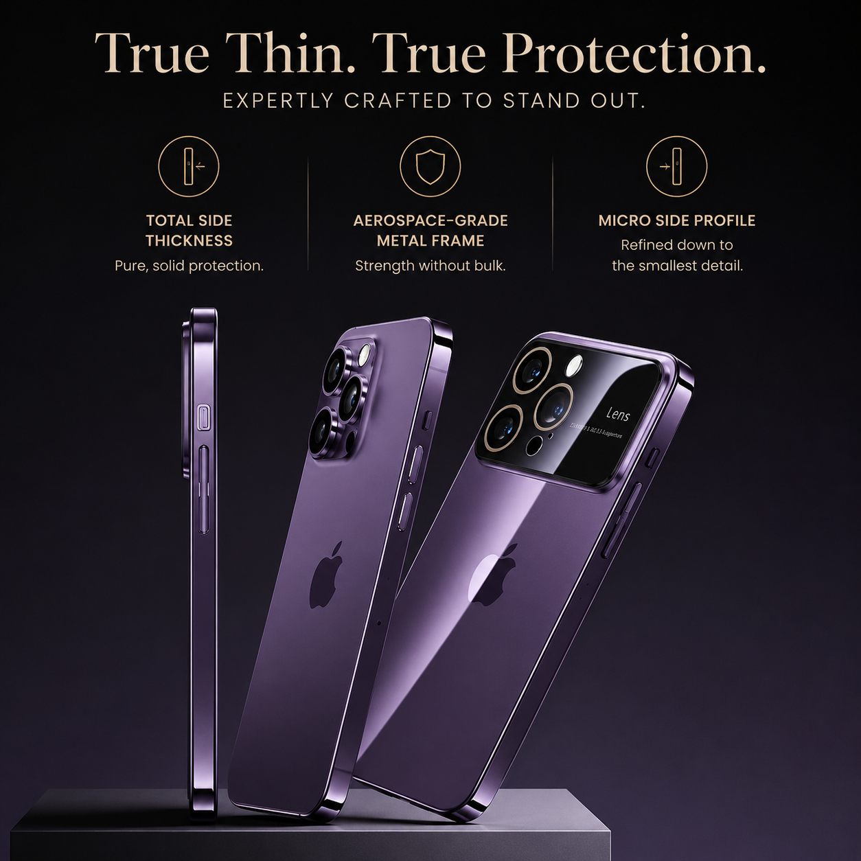 Premium iPhone Case MagSafe Clear Ultra Thin Shockproof Protective Cover Scratch Resistant Hard PC Silicone Bumper Wireless Charging Slim Design