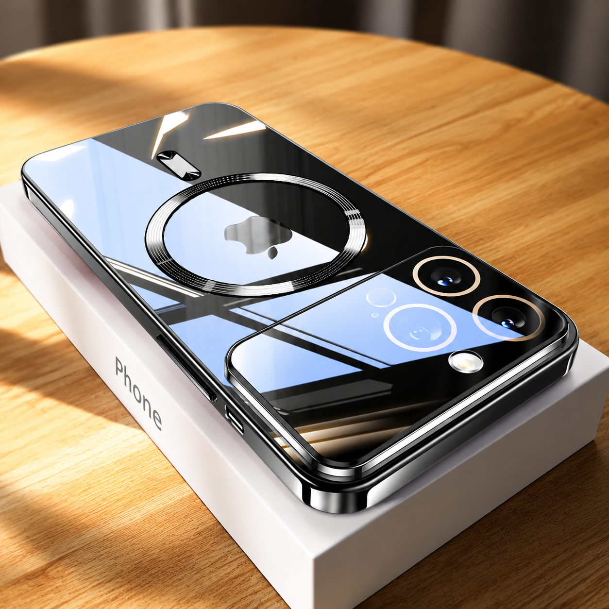 Premium iPhone Case MagSafe Clear Ultra Thin Shockproof Protective Cover Scratch Resistant Hard PC Silicone Bumper Wireless Charging Slim Design