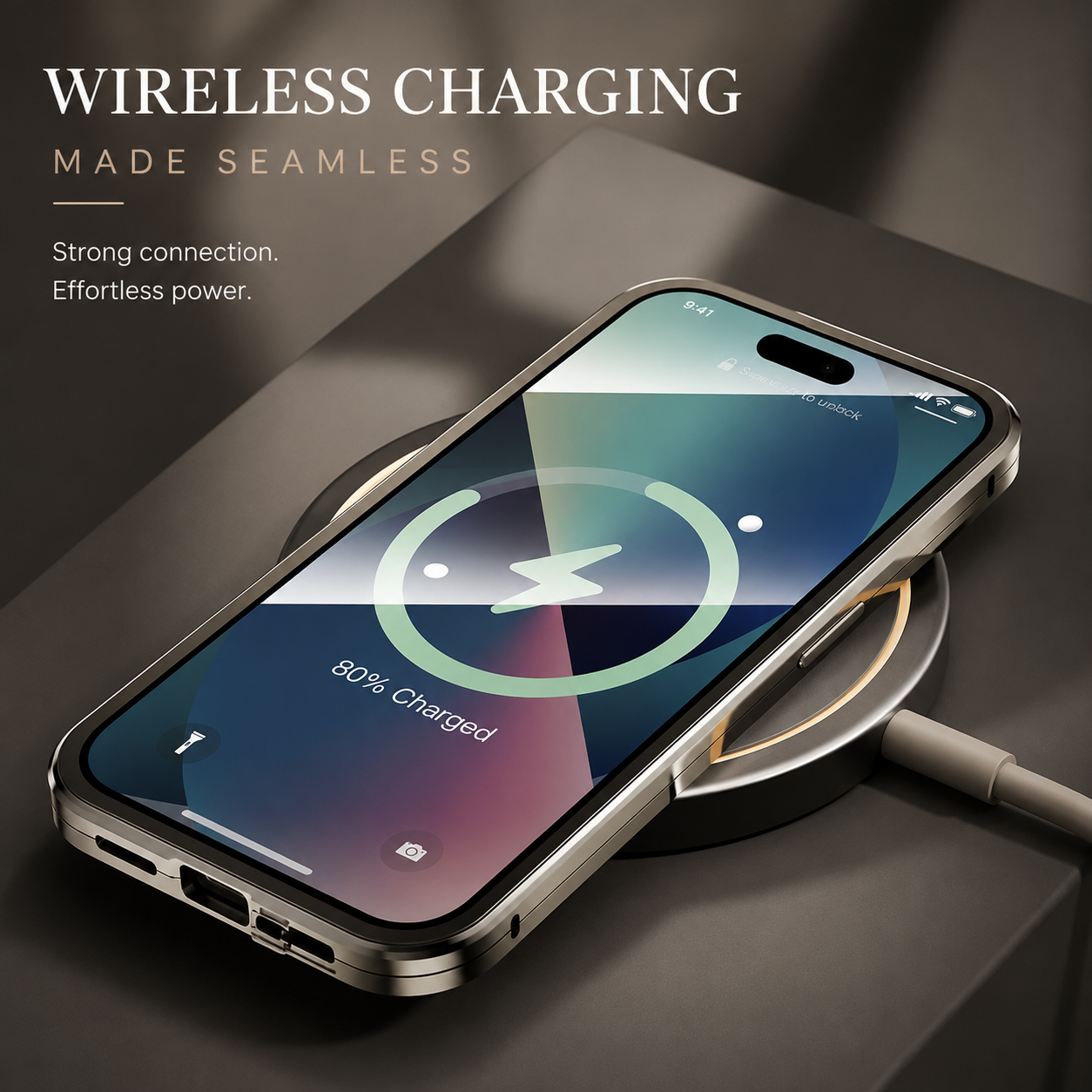 Premium iPhone Case MagSafe Compatible 360 Full Coverage Magnetic Glass Aluminum Frame Shockproof Snap Lock Bumper Anti Scratch Protective Design