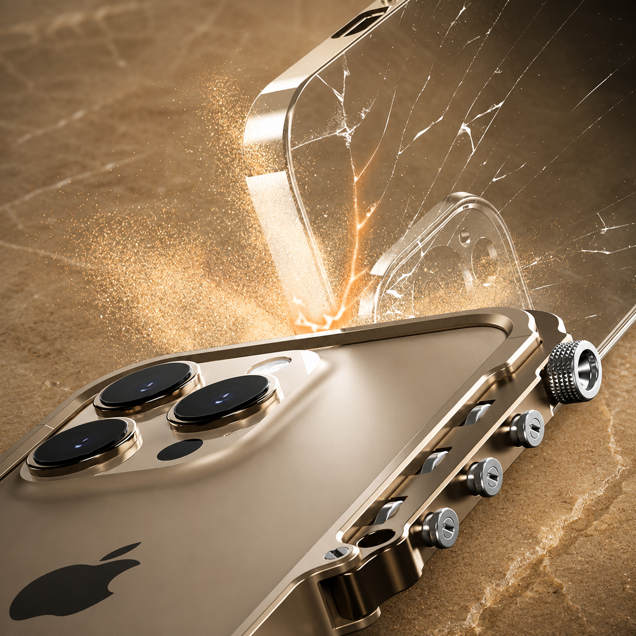 Premium iPhone Case MagSafe Compatible Aluminum Alloy Armor Frame Shockproof Protective Cover Anti Scratch Magnetic Metal Design Non Slip Grip Full Coverage