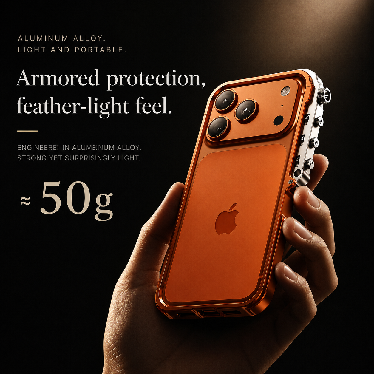 Premium iPhone Case MagSafe Compatible Aluminum Alloy Bumper Protective Cover Shockproof Heat Dissipation Camera Lens Protection Slim Metal Frame Design