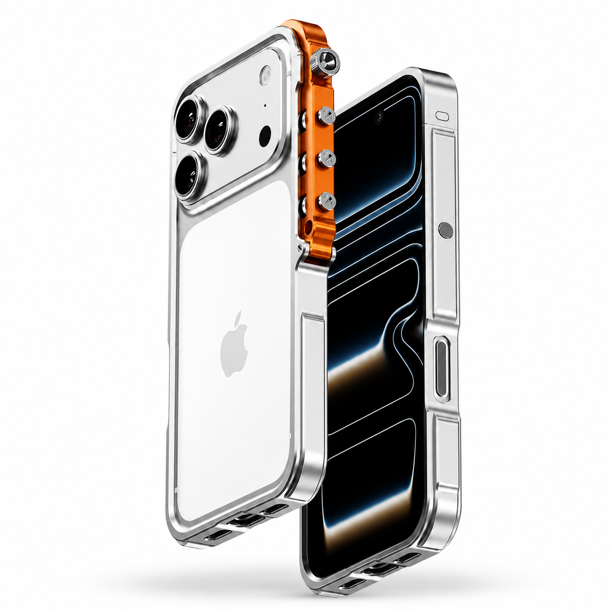 Premium iPhone Case MagSafe Compatible Aluminum Alloy Bumper Protective Cover Shockproof Heat Dissipation Camera Lens Protection Slim Metal Frame Design