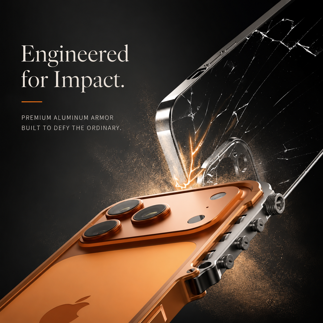 Premium iPhone Case MagSafe Compatible Aluminum Alloy Bumper Shockproof Protective Cover Heat Dissipation Anti Scratch Non Slip Lightweight Frame