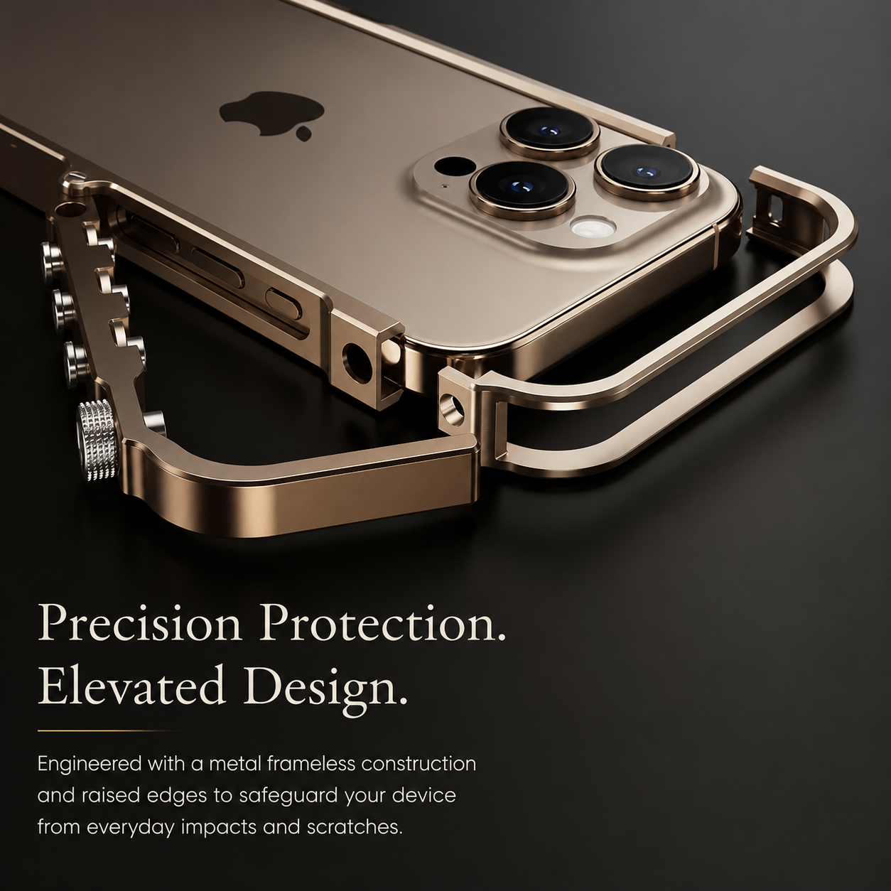 Premium iPhone Case MagSafe Compatible Aluminum Alloy Bumper Shockproof Protective Cover Heat Dissipation Anti Scratch Non Slip Lightweight Frame