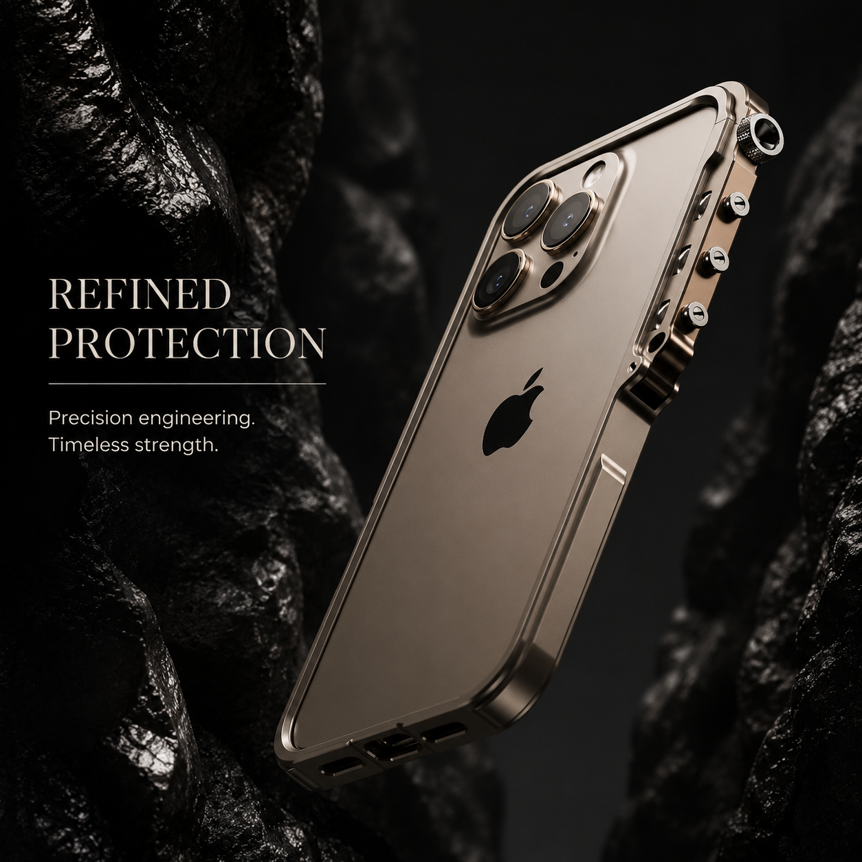 Premium iPhone Case MagSafe Compatible Aluminum Alloy Bumper Shockproof Protective Cover Heat Dissipation Anti Scratch Non Slip Lightweight Frame