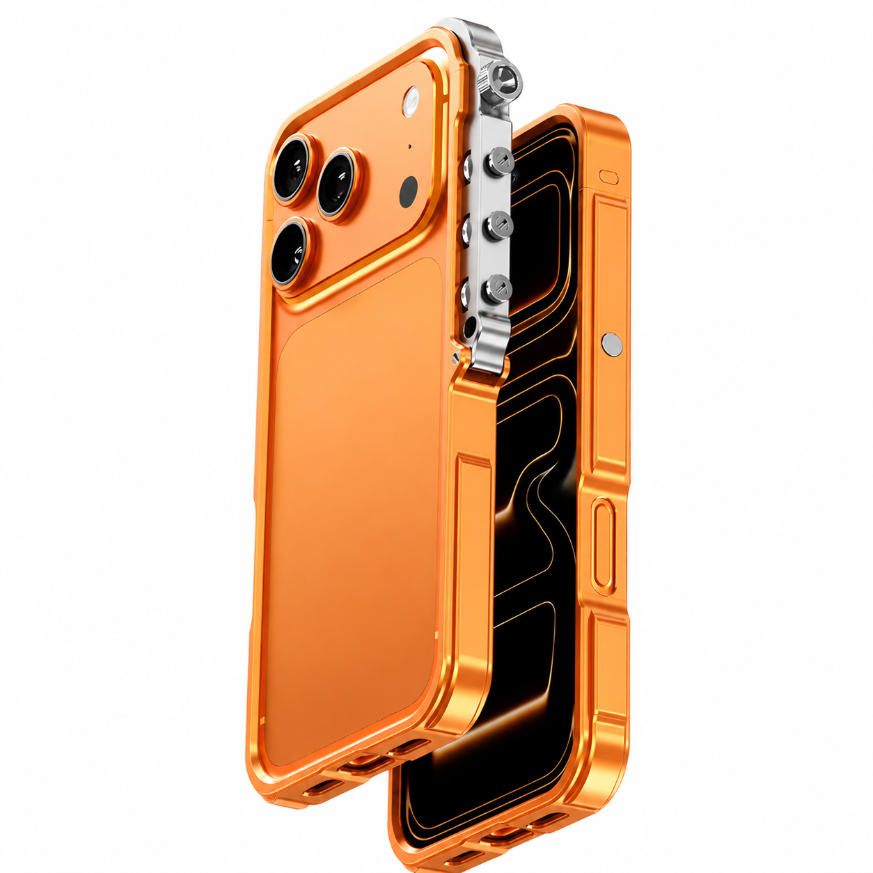 Premium iPhone Case MagSafe Compatible Aluminum Alloy Bumper Shockproof Protective Cover Heat Dissipation Anti Scratch Non Slip Lightweight Frame