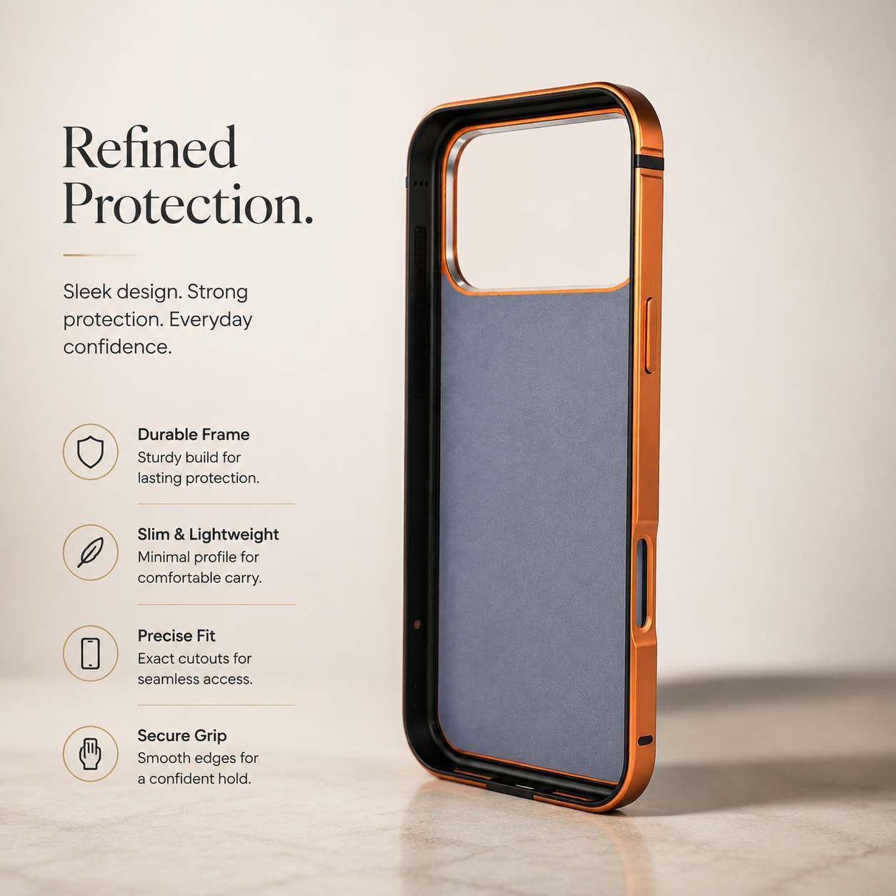 Premium iPhone Case MagSafe Compatible Aluminum Alloy Metal Frame Cover Shockproof Anti Drop Protective Design Scratch Resistant Slim Lightweight