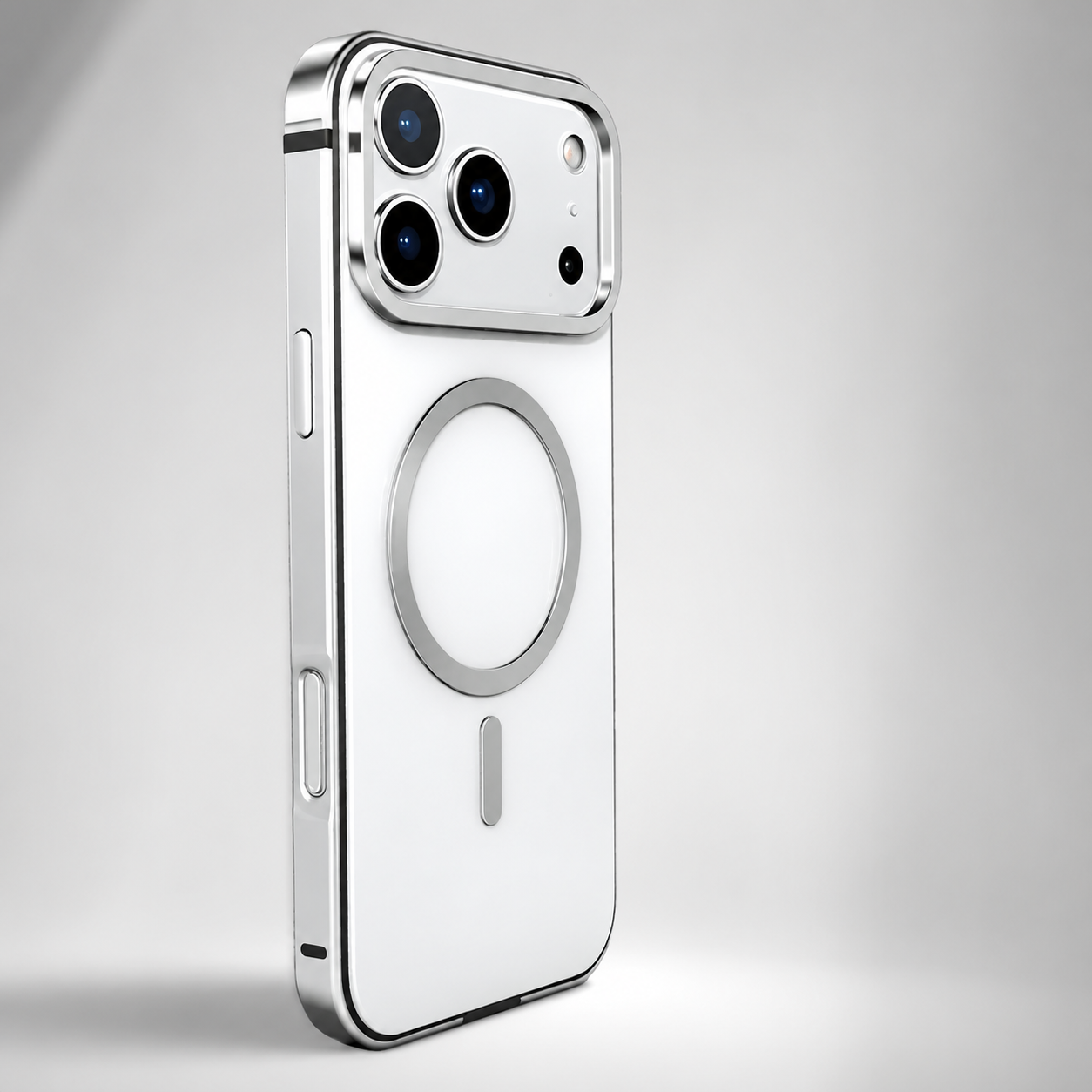 Premium iPhone Case MagSafe Compatible Aluminum Alloy Metal Frame Protective Cover Shockproof Anti Drop Scratch Resistant Magnetic Slim Durable Design