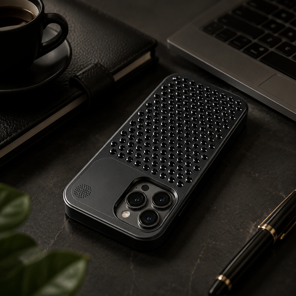 Premium iPhone Case MagSafe Compatible Aluminum Cooling Cover Heat Dissipation Shockproof Protective Case Removable Fragrance Module Magnetic Full Protection Design