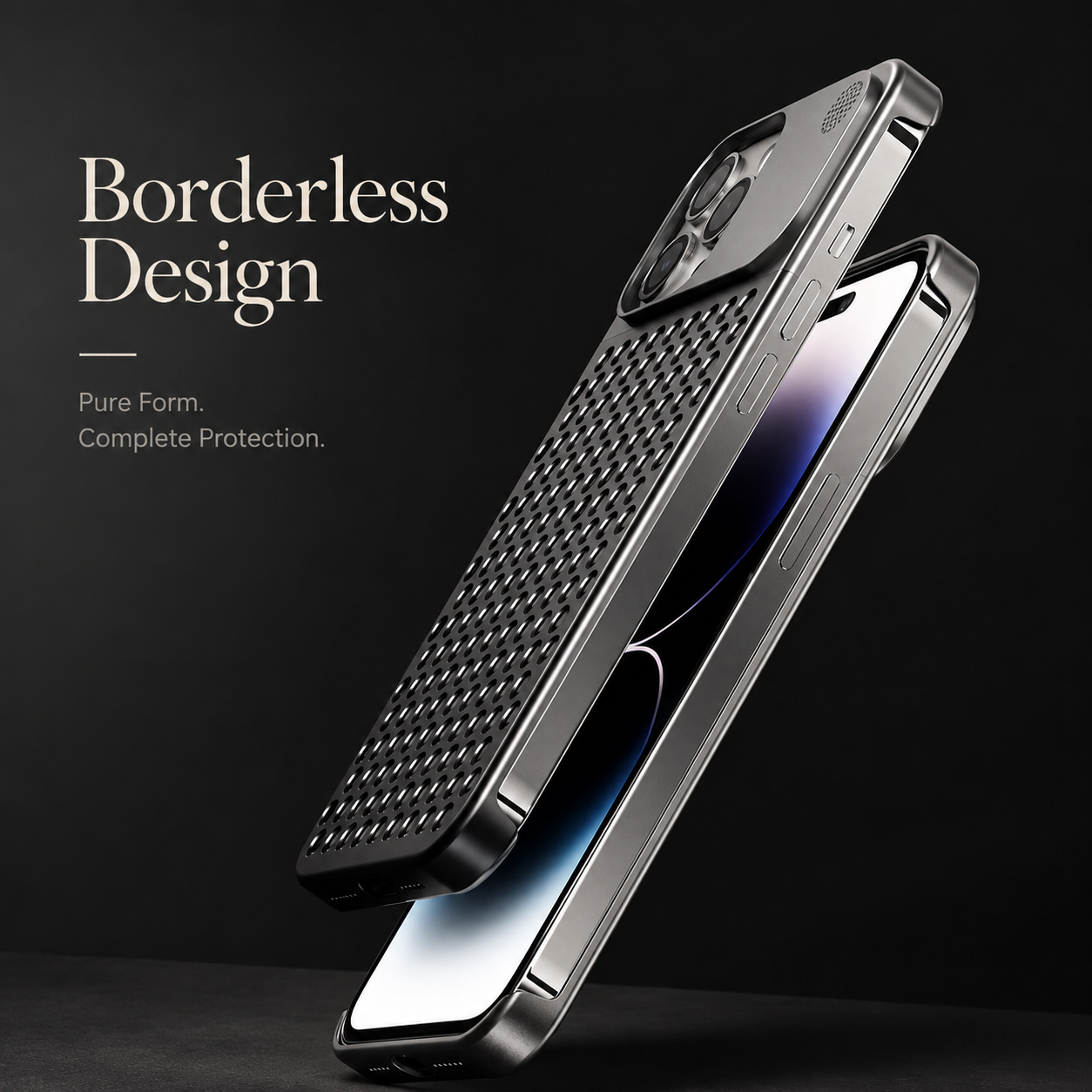 Premium iPhone Case MagSafe Compatible Aluminum Cooling Cover Heat Dissipation Shockproof Protective Case Removable Fragrance Module Magnetic Full Protection Design
