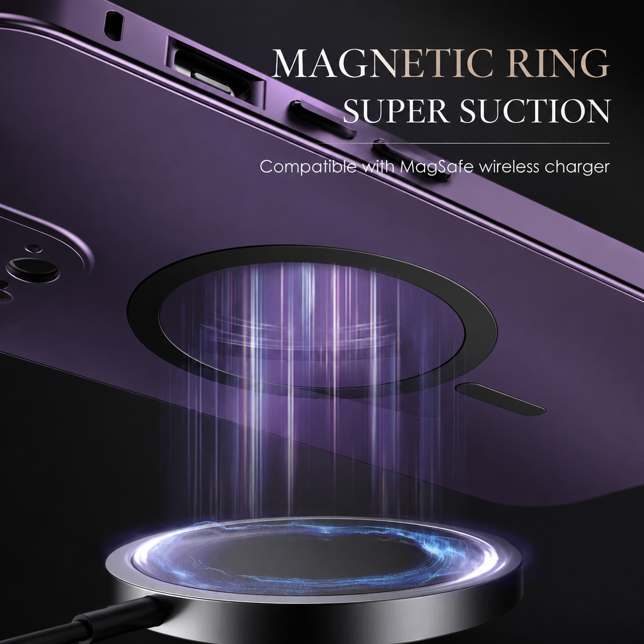 Premium iPhone Case MagSafe Compatible Aluminum Frame Hard PC Back Cover Shockproof Camera Lens Protection Matte Anti Fingerprint Full Coverage