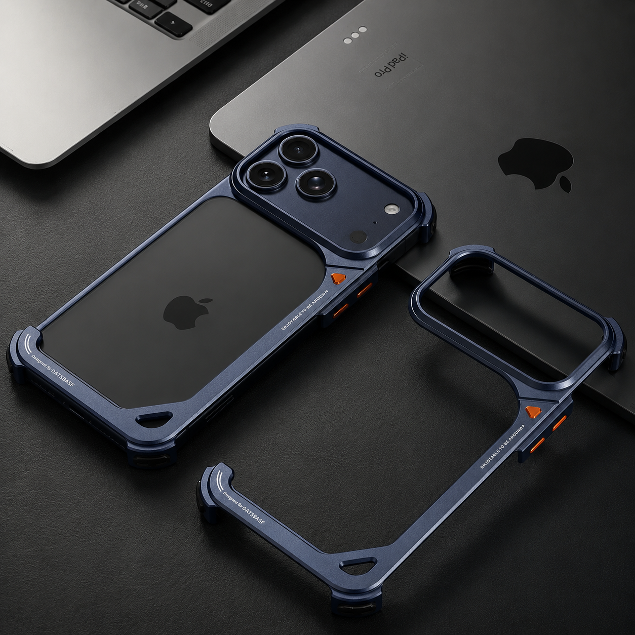 Premium iPhone Case MagSafe Compatible Aluminum Frame Protective Cover Camera Lens Protection Slim Metal Shockproof Anti Scratch Lightweight Design