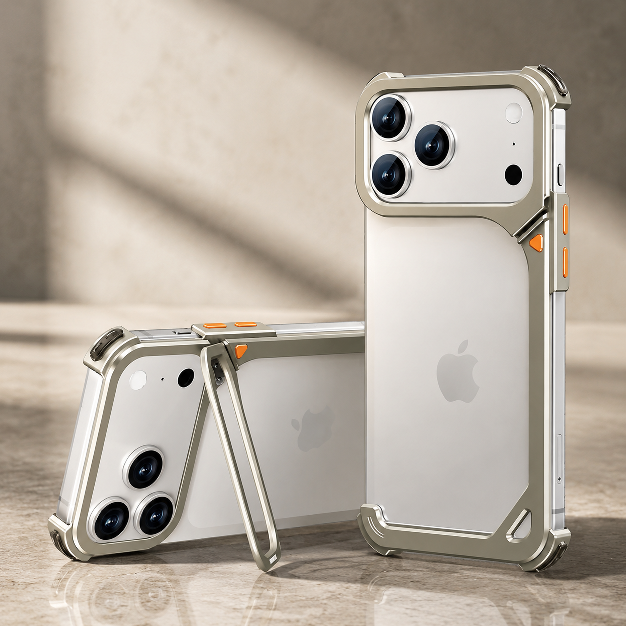 Premium iPhone Case MagSafe Compatible Aluminum Frame Protective Cover Camera Lens Protection Slim Metal Shockproof Anti Scratch Lightweight Design