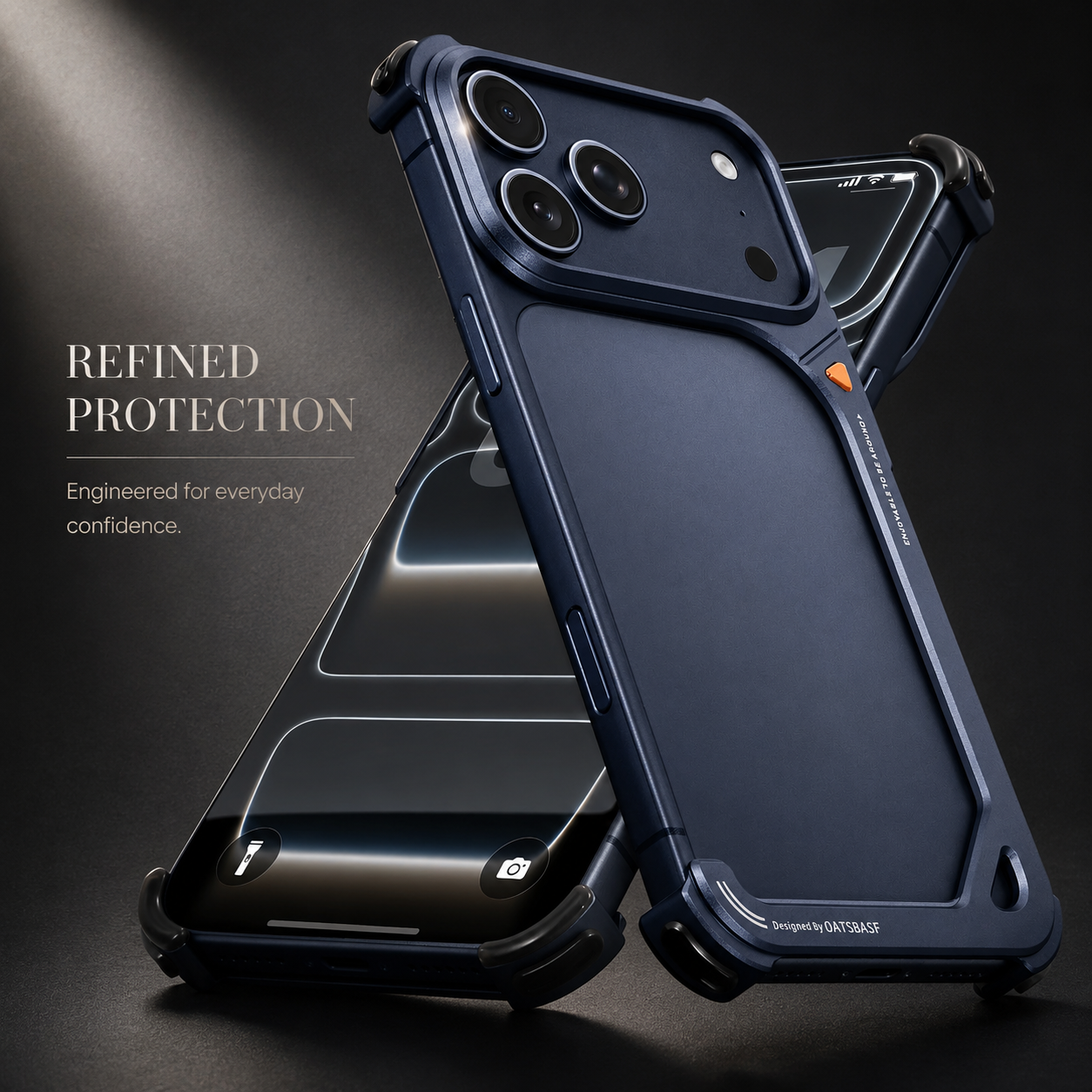 Premium iPhone Case MagSafe Compatible Aluminum Frame Protective Cover Camera Lens Protection Slim Metal Shockproof Anti Scratch Lightweight Design