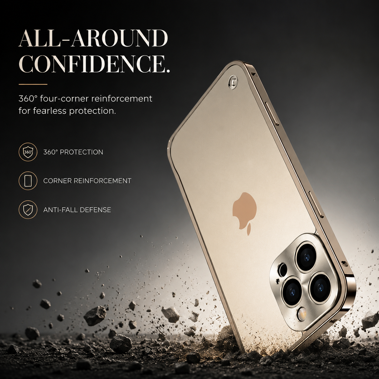 Premium iPhone Case MagSafe Compatible Aluminum Magnetic Frame Shockproof Protective Cover Full Lens Protection Wireless Charging Slim Metal Design