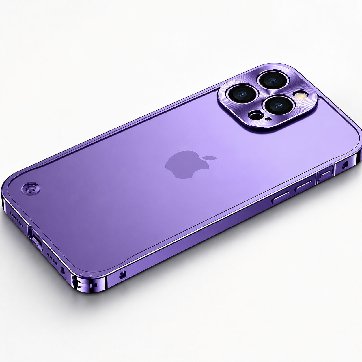 Premium iPhone Case MagSafe Compatible Aluminum Magnetic Frame Shockproof Protective Cover Full Lens Protection Wireless Charging Slim Metal Design