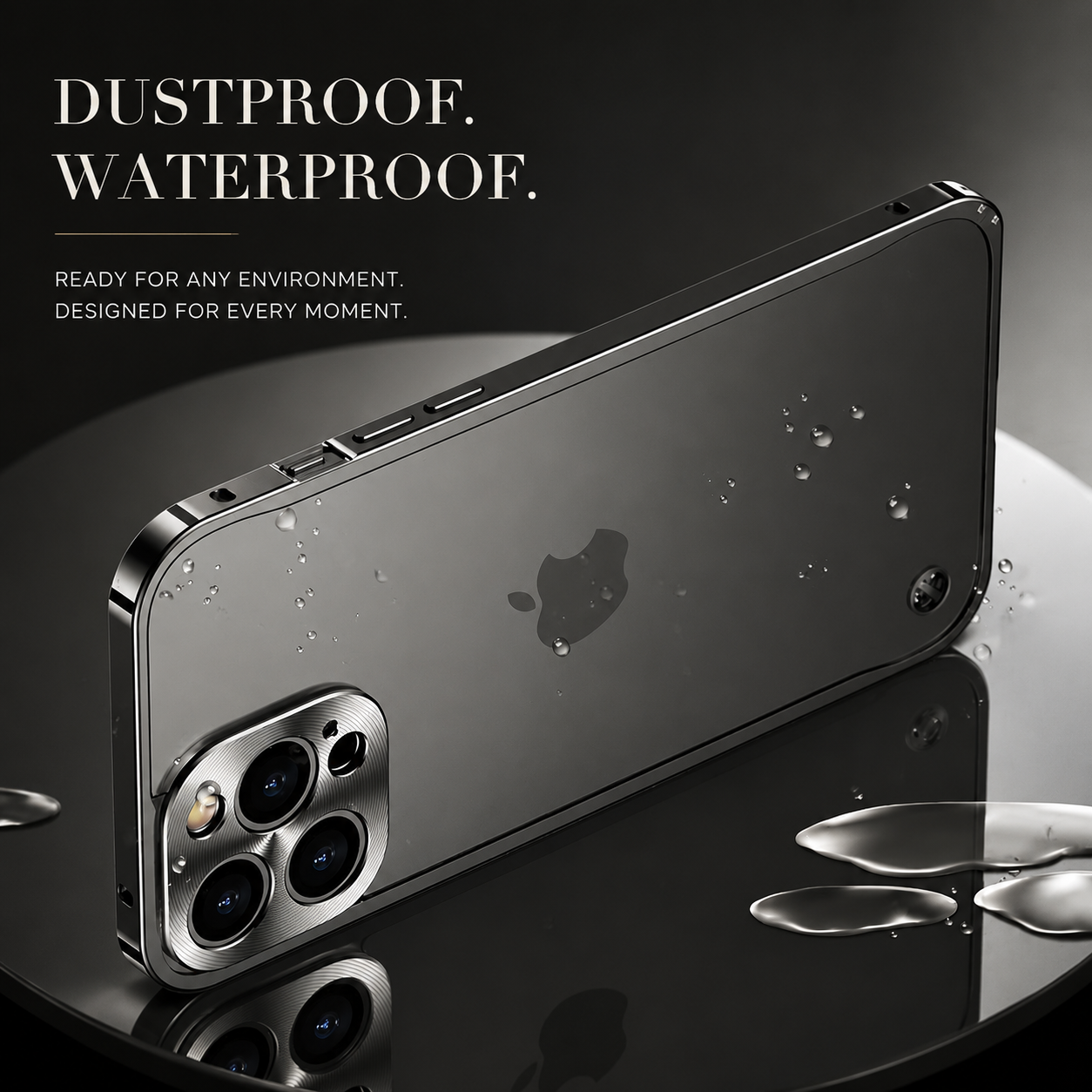 Premium iPhone Case MagSafe Compatible Aluminum Magnetic Frame Shockproof Protective Cover Full Lens Protection Wireless Charging Slim Metal Design