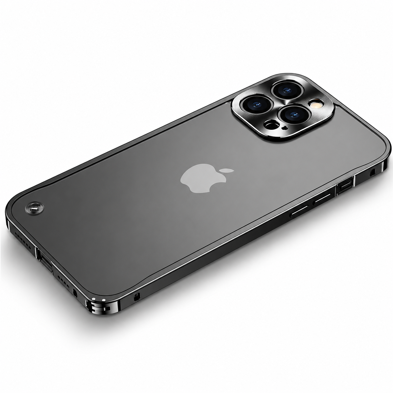 Premium iPhone Case MagSafe Compatible Aluminum Magnetic Frame Shockproof Protective Cover Full Lens Protection Wireless Charging Slim Metal Design