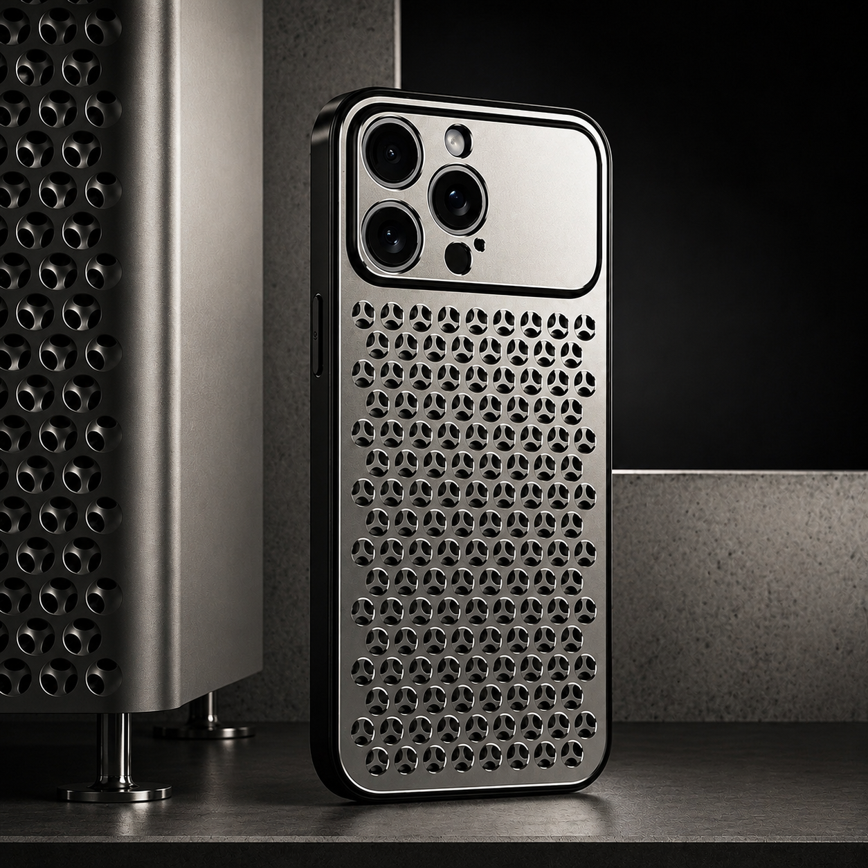 Premium iPhone Case MagSafe Compatible Aluminum Metal Breathable Protective Cover Ultra Thin Matte Anti Scratch Lightweight Heat Dissipation Protective Design