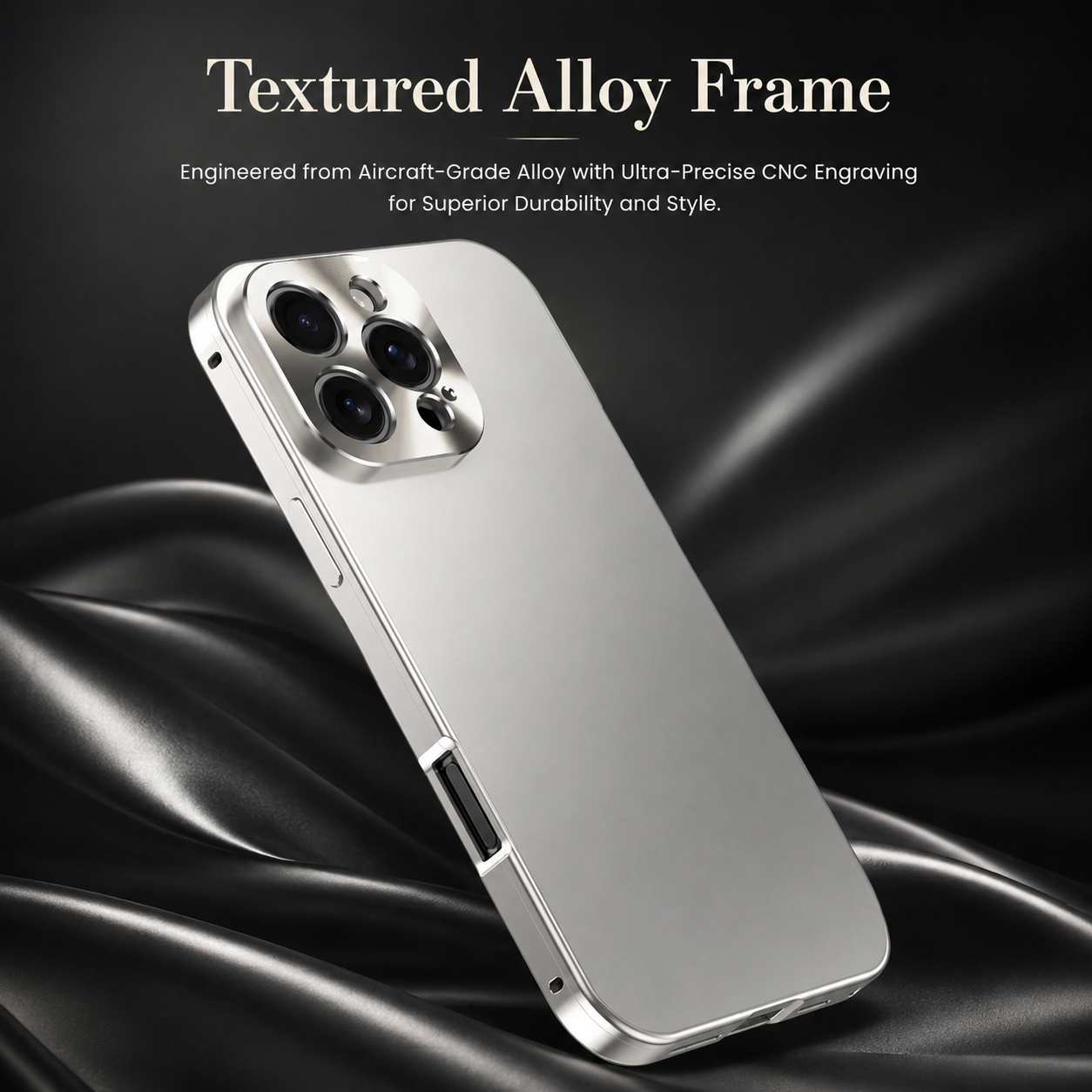 Premium iPhone Case MagSafe Compatible Aluminum Metal Frame Shockproof Protective Cover Camera Lens Protection Wireless Charging Slim Full Coverage