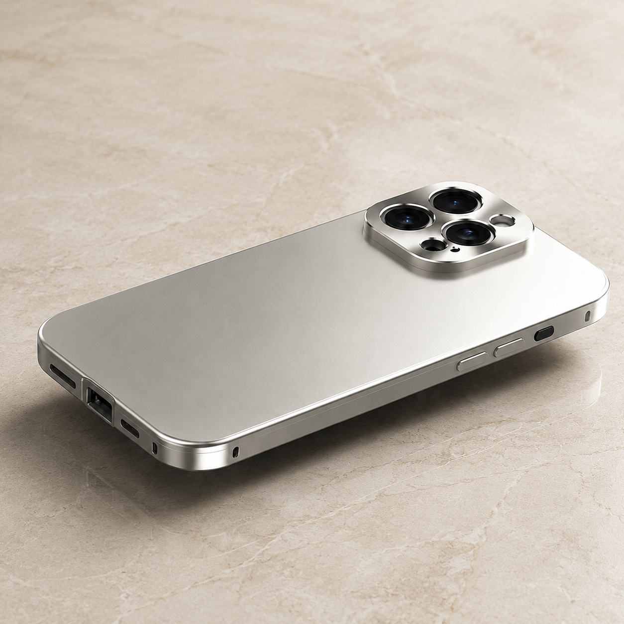 Premium iPhone Case MagSafe Compatible Aluminum Metal Frame Shockproof Protective Cover Camera Lens Protection Wireless Charging Slim Full Coverage