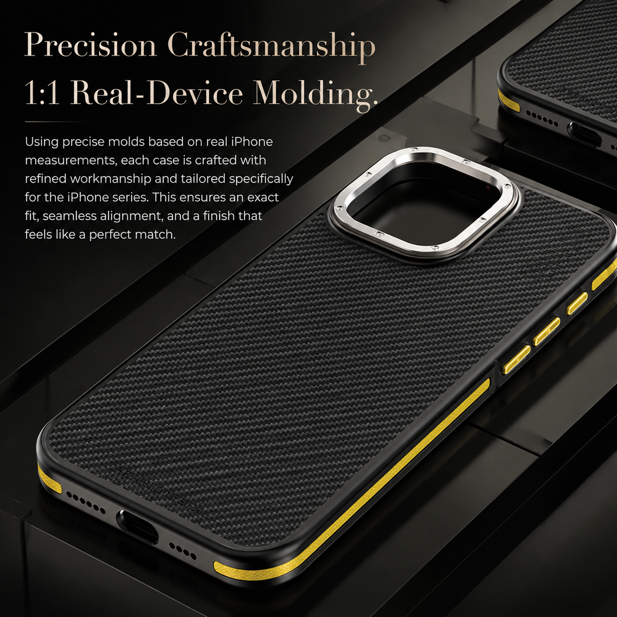 Premium iPhone Case MagSafe Compatible Aramid Fiber Kevlar 600D Ultra Thin Protective Cover Shockproof Wireless Charging Slim Lightweight Design
