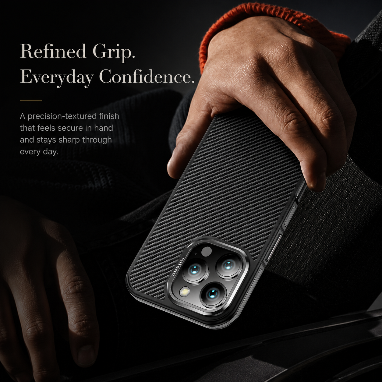 Premium iPhone Case MagSafe Compatible Aramid Fiber Kevlar 600D Ultra Thin Protective Cover Shockproof Wireless Charging Slim Lightweight Design