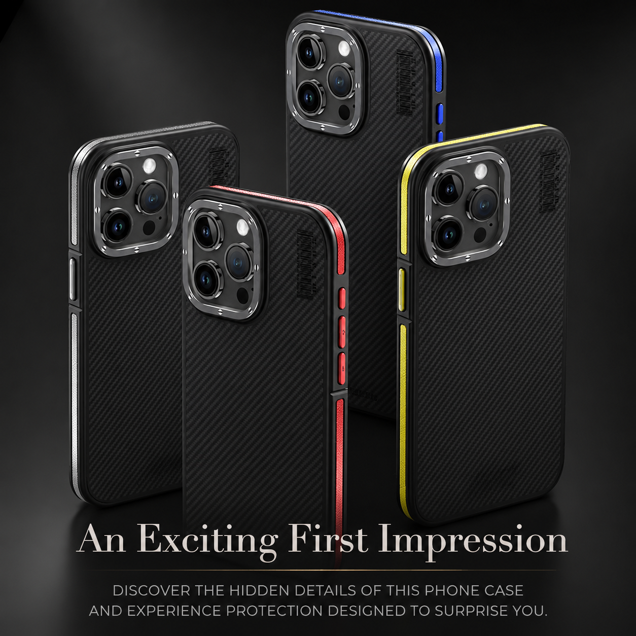 Premium iPhone Case MagSafe Compatible Aramid Fiber Kevlar 600D Ultra Thin Protective Cover Shockproof Wireless Charging Slim Lightweight Design