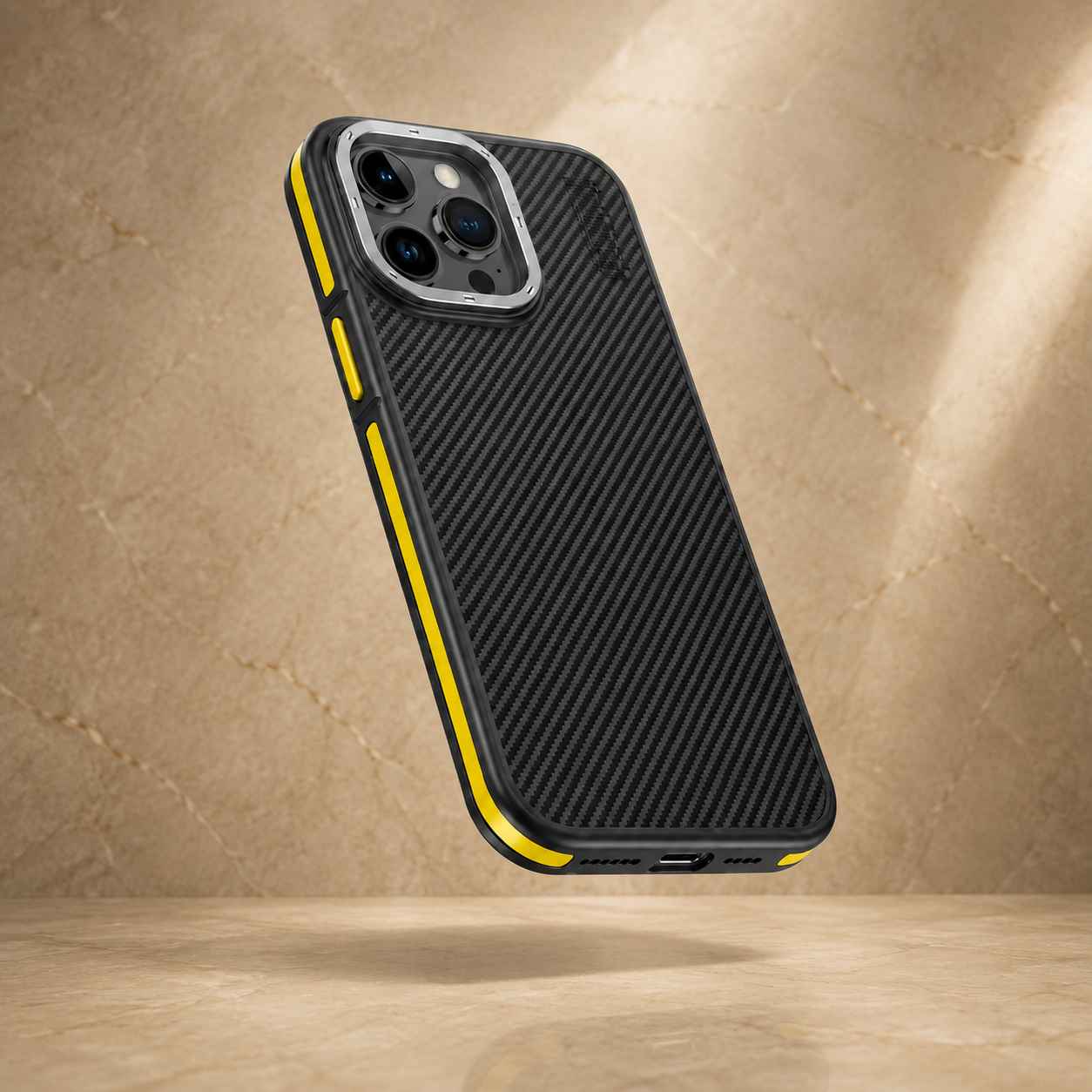 Premium iPhone Case MagSafe Compatible Aramid Fiber Kevlar 600D Ultra Thin Protective Cover Shockproof Wireless Charging Slim Lightweight Design