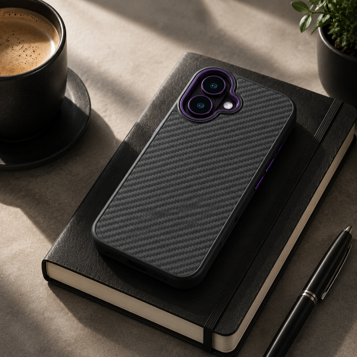 Premium iPhone Case MagSafe Compatible Aramid Fiber Protective Cover Ultra Thin Lightweight Shockproof Anti Scratch Full Coverage