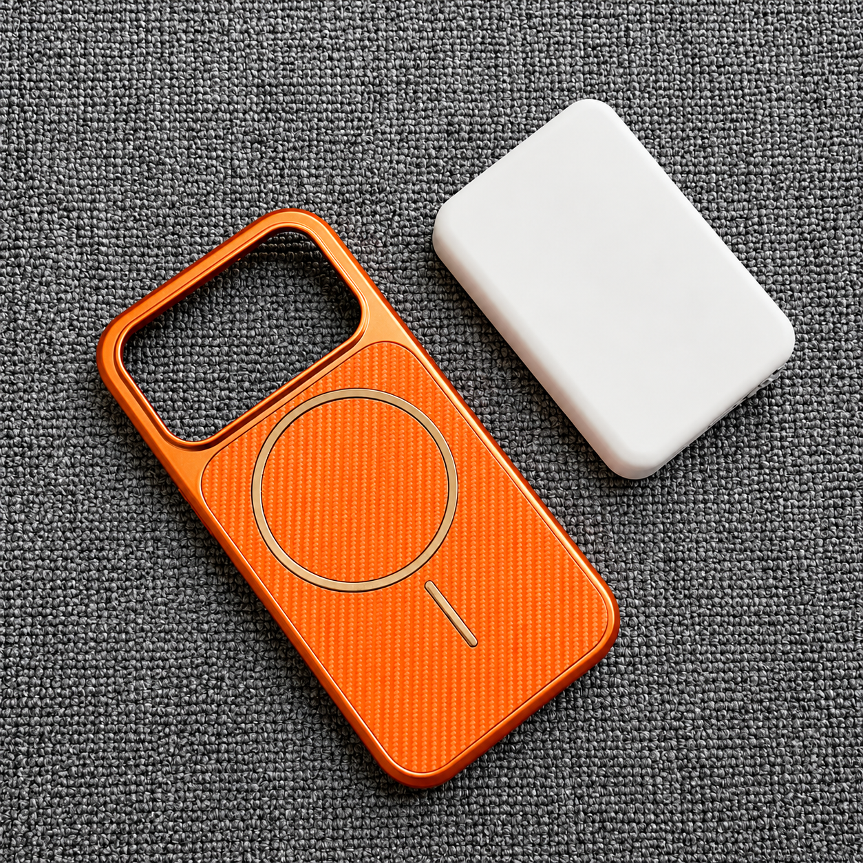 Premium iPhone Case MagSafe Compatible Carbon Fiber Protective Cover Shockproof Anti Scratch Electroplated Finish Lightweight Wireless Charging Slim Design
